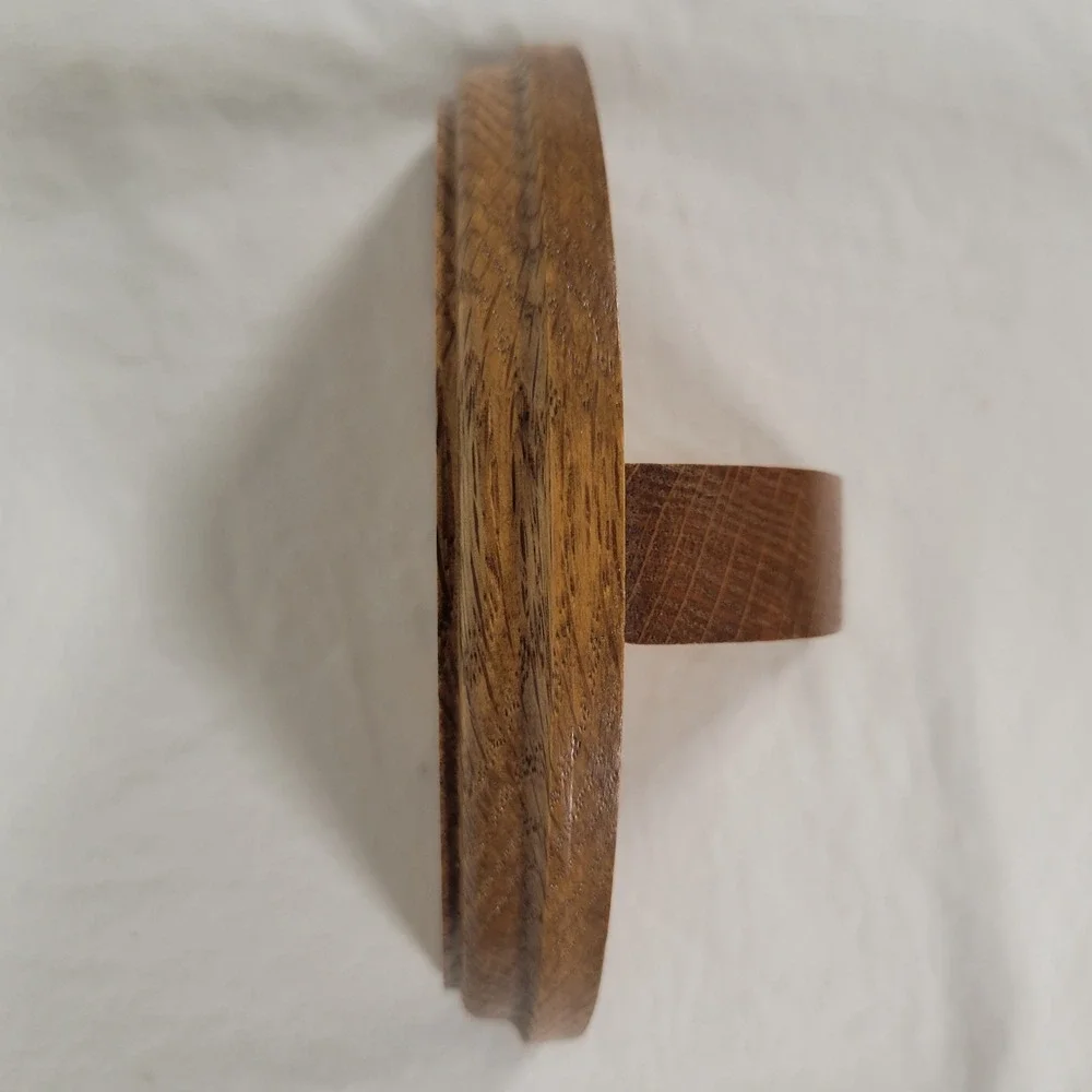 Vintage Oak Wood Wall Mount Stand Display‎ Holder Slot for Photo Frame